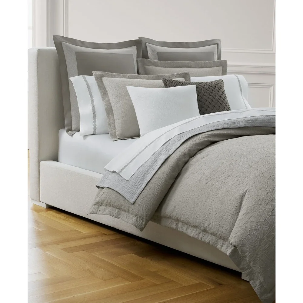 Lauren Ralph Lauren Sascha Textured Medallion Comforter Set Gray Full/Queen
